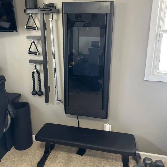 Tonal smart gym system showcasing advanced gadgets for athletic training.