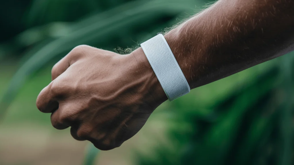 WHOOP band, highlighting key tracking features available with WHOOP without membership.