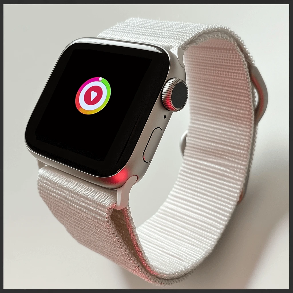 Apple Watch Series 9, one of the most accurate health trackers, with a sleek design and durable strap.