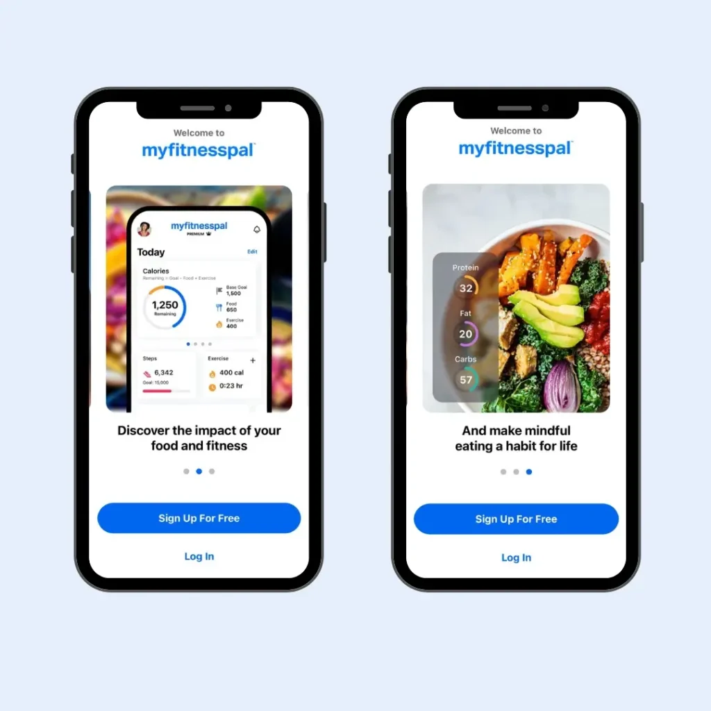 MyFitnessPal for free helps track your calories, macronutrients, and more.