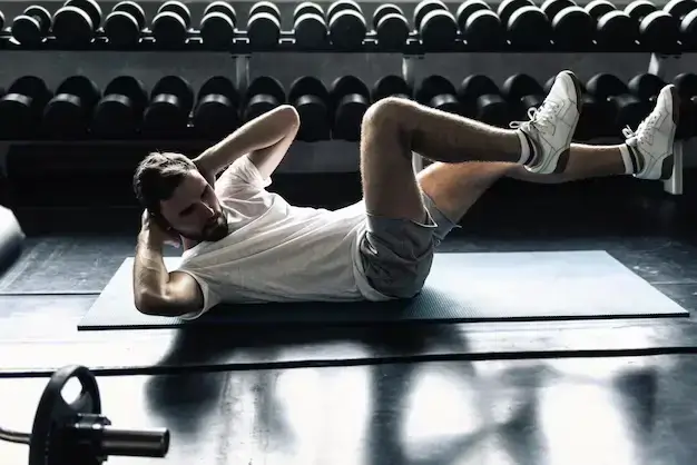 A man performing a high-intensity workout, demonstrating the number 1 exercise to lose fat.